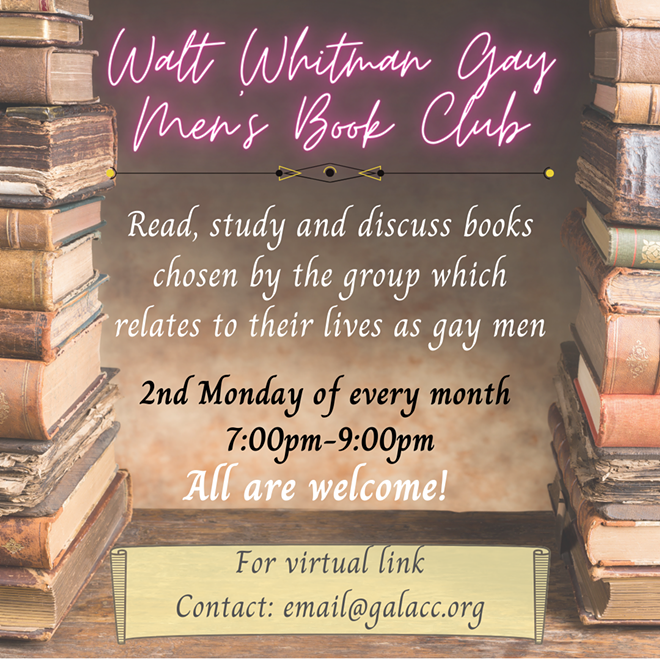 Walt Whitman Gay Men's Book Club