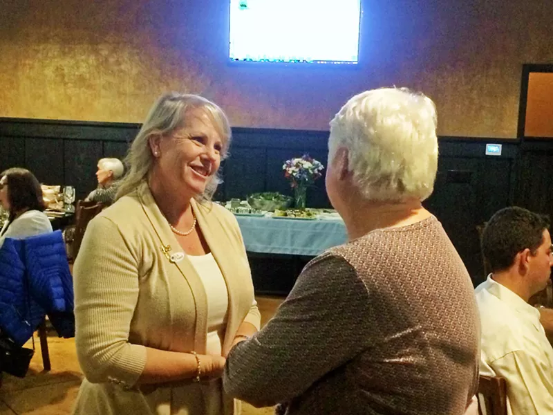 NO CHALLENGERS An Arroyo Grande resident who planned to run for mayor this year says she decided not to after receiving a message from current Mayor Caren Ray Russom discouraging her from running. - FILE PHOTO BY CHRIS MCGUINNESS