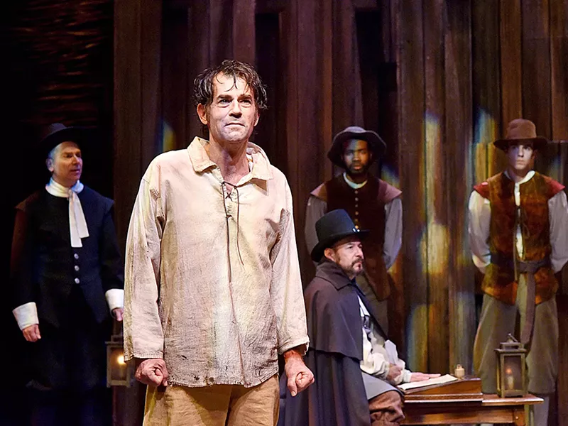 HISTORICAL HYSTERIA Andrew Philpot (pictured here as John Proctor in PCPA's 2018 production of The Crucible), will read as Jaxton during PCPA's upcoming InterPlay reading of The Thanksgiving Play. - PHOTOS COURTESY OF LUIS ESCOBAR REFLECTIONS PHOTOGRAPHY STUDIO