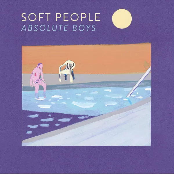 NEW ORDERESQUE Absolute Boys is filled with love songs, character studies, and poetry over synth-driven '80s-style pop. - ALBUM COVER BY NOAH KWID, COURTESY OF SOFT PEOPLE