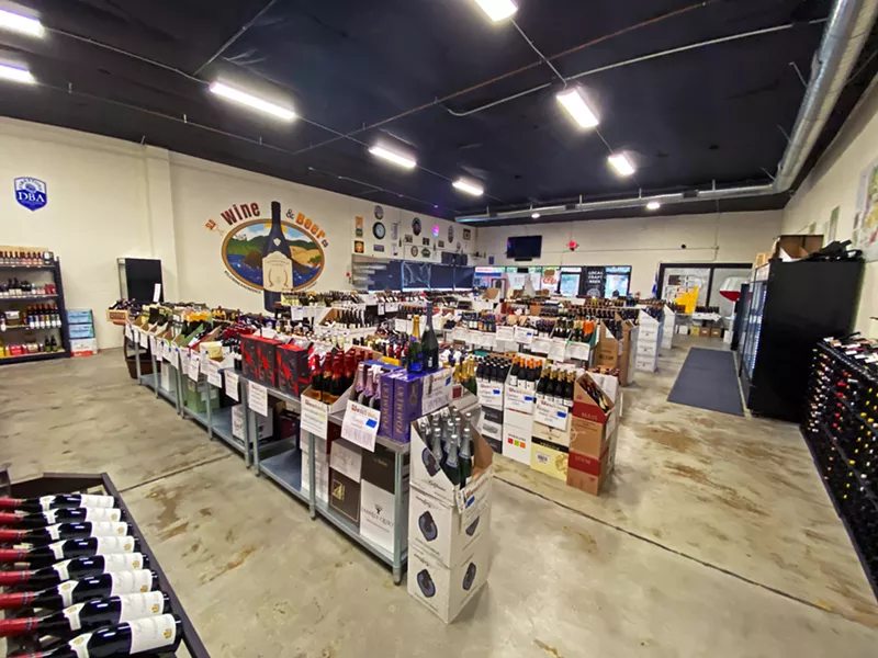 GIGANTIC CHOICES SLO Wine and Beer Co. has wines from all over the world (and local producers, too), at close to wholesale prices, and encourages customers to step outside of their comfort zones. - PHOTOS COURTESY OF AARON WARREN