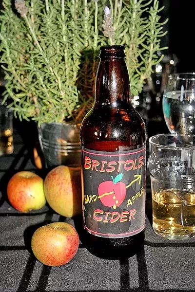 ENGLISH STYLE: Developed by Lone Madrone Winery owner/winemaker Neil Collins, Bristols Cider is crisp, dry, and refreshing—just like the ciders Collins used to enjoy back in his hometown of Bristol, England. - PHOTO BY HAYLEY THOMAS