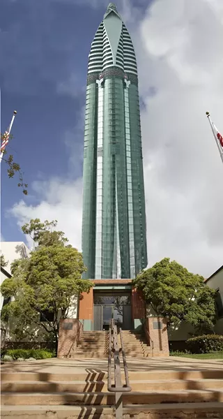IT’S BIG : This is a rendering of a 2,073-foot skyscraper soon to come to San Luis Obispo. - PHOTO COURTESY OF IG GROBE