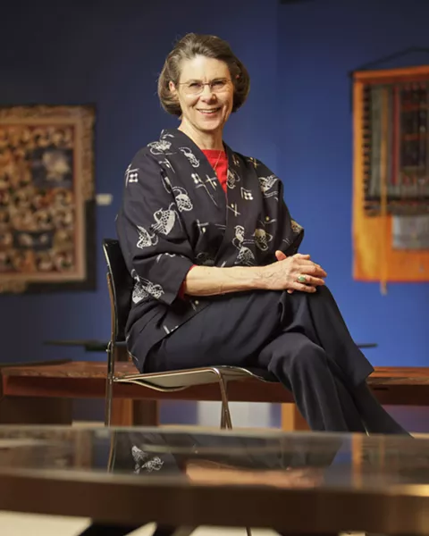 NANCY PIVER : serves on the Art Center board. - PHOTO BY STEVE E. MILLER