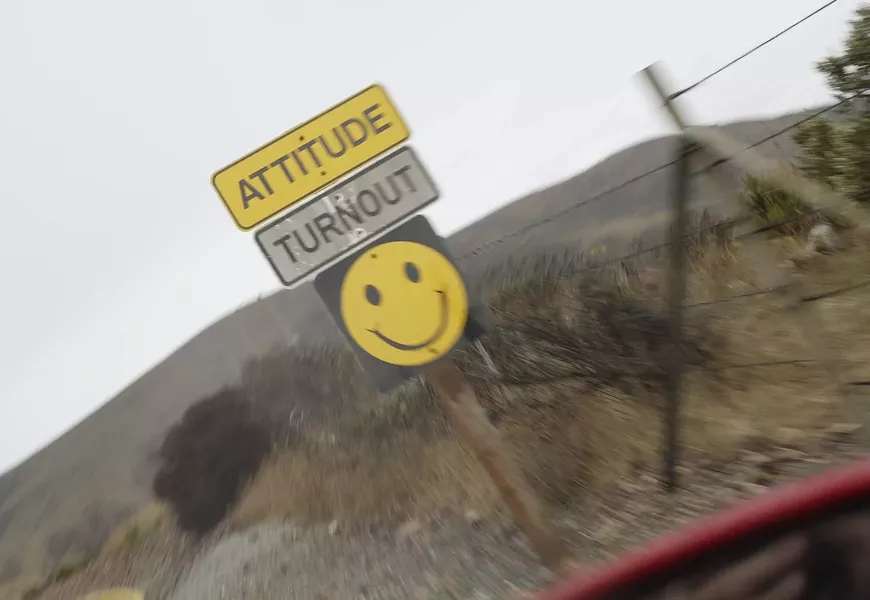 KITCHY: Just one of the quirky signs lining the road to Diablo Canyon. - PHOTOS BY STEVE E. MILLER
