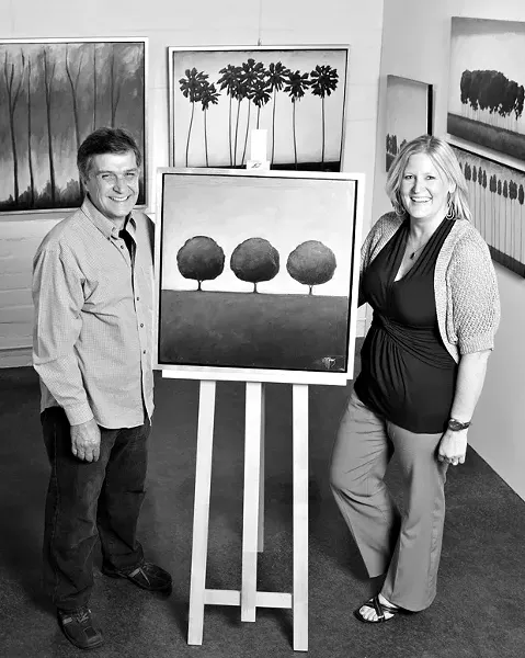 BRANCHING OUT : Ron and Wendy Rogers bring new beauty to Atascadero in the Red Tree Gallery. - PHOTO BY STEVE E. MILLER