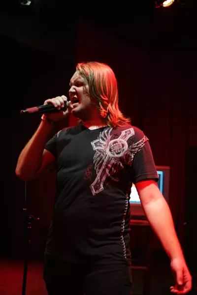 THE BIG WINNER!: The $500 went to grand champ Jeff Mitchell, who finished the evening by performing Guns N‘ Roses’ “Paradise City.” - PHOTO BY ANNA STARKEY