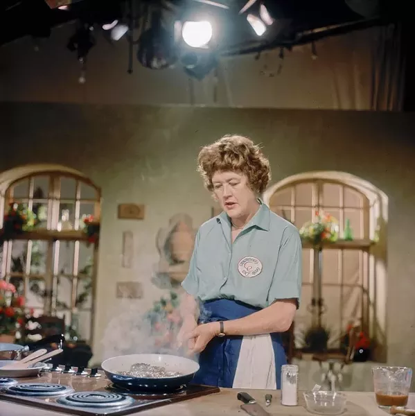 THE FRENCH CHEF: America’s first TV chef, the beloved Julia Child, is the inspiration for the inaugural Santa Barbara Food - and Wine Weekend, held June 6 through 8 at Bacara Resort & Spa. - PHOTO COURTESY OF SCHLESINGER LIBRARY, RADCLIFFE INSTITUTE, HARVARD UNIVERSITY
