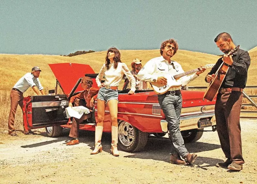 SUPERGROUP! : Comprised of members of the Mother Hips, ALO, and the Gramblers, Brokedown in Bakersfield resurrected the sound made famous by the likes of Merle Haggard, Buck Owens, and Gram Parsons. Hear them Nov. 9 at SLO Brew. - PHOTO COURTESY OF BROKEDOWN IN BAKERSFIELD