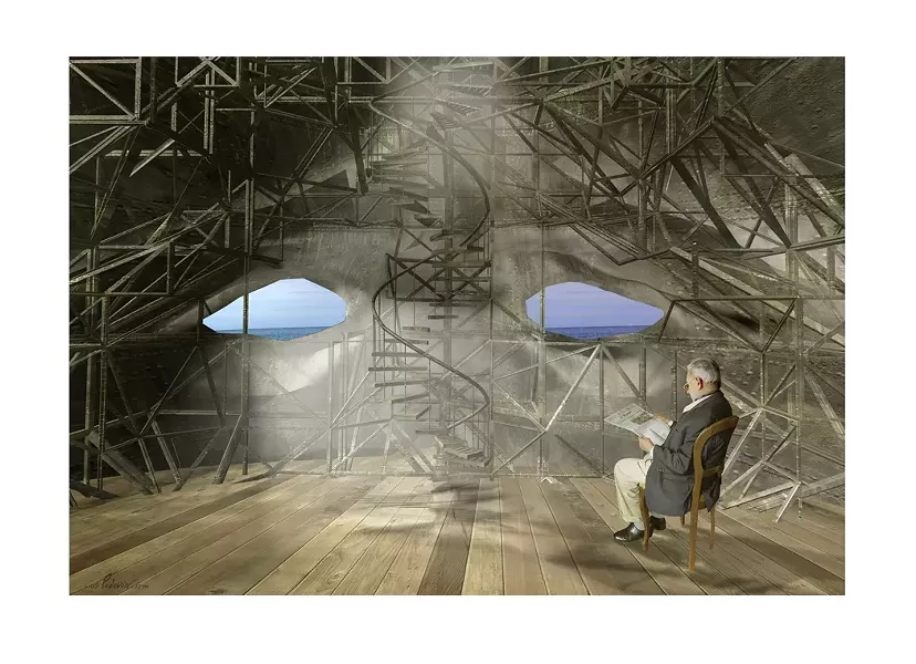 INSIDE LIBERTY’S HEAD : This is an image drawn from what the artist called a “composite dream.” - IMAGE BY J.F. PODEVIN