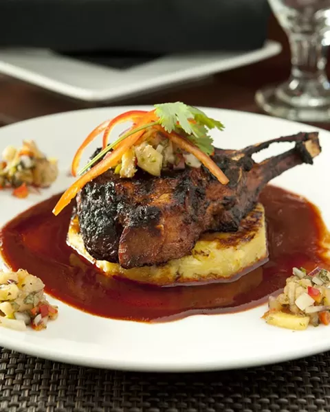 PLATESCAPE : Do you look at the view or down at your food? With dishes like these at Ventana Grill, it may be hard to decide. - PHOTO BY STEVE E. MILLER