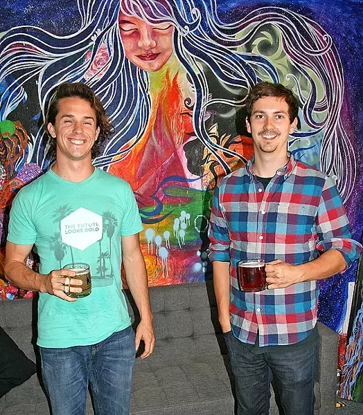 RIDE THE WHALEBIRD: Mike Durighello (left) and Jake Pritzlaff of Whalebird Kombucha dream of a day when their locally made probiotic tea is as highly regarded (and consumed) as craft beer. - PHOTO BY HAYLEY THOMAS