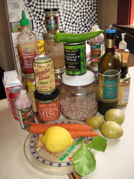 INSTORE : These provisions dwindled as the week progressed. - PHOTO BY KYLIE MENDONCA