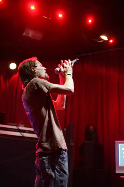 FIRST UP!: Jeremy Heller, the evening’s first contestant, takes on Audioslave’s “Like a Stone.” - PHOTO BY ANNA STARKEY