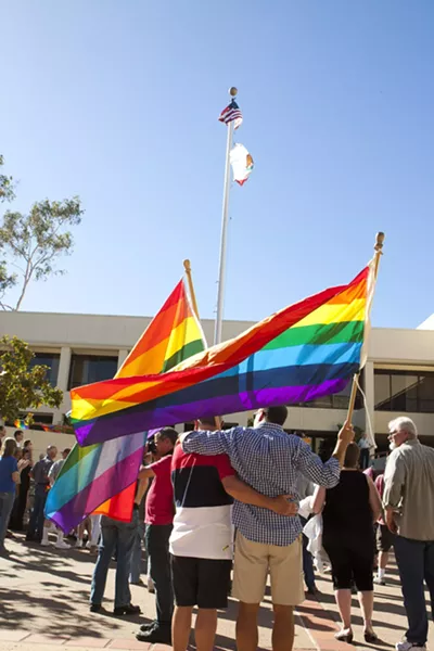 THE WAIT IS OVER: After a 4 1/2-year gap, San Luis Obispo County began marrying same-sex couples on July 1. - PHOTO BY STEVE E. MILLER