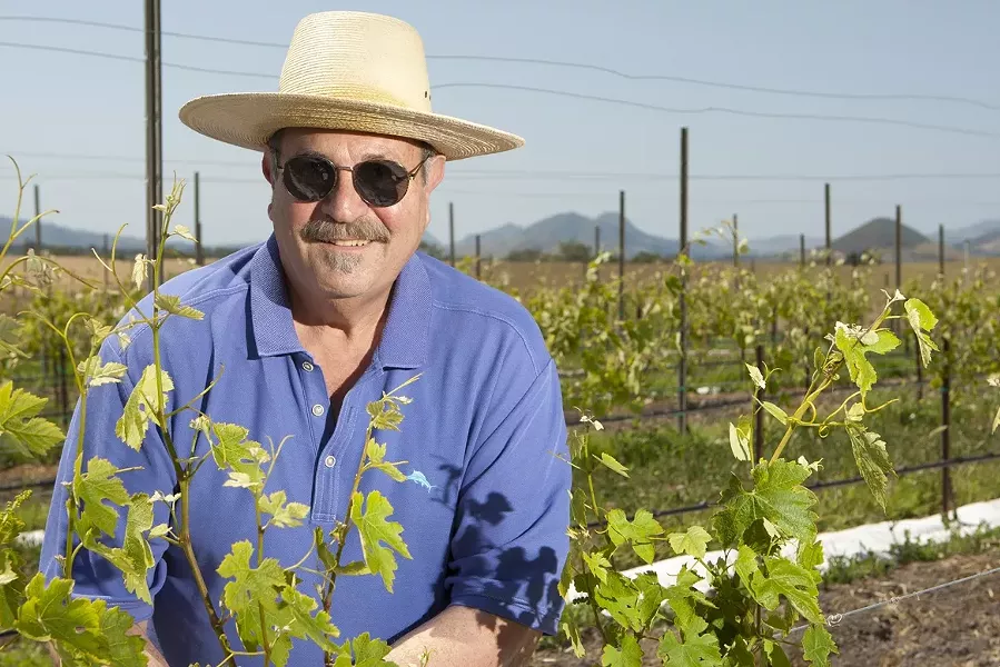 NEW GROWTH : Winemaker Terry Speizer is getting back to his roots with the planting of a new vineyard in the Edna Valley. - PHOTO BY STEVE E. MILLER