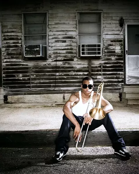 AUTHENTIC NEW ORLEANS JAZZ! : Trombone Shorty & Orleans Avenue hits Downtown Brew on May 15, bringing a tatse of Tremé to the Central Coast. - PHOTO COURTESY OF TROMBONE SHORTY