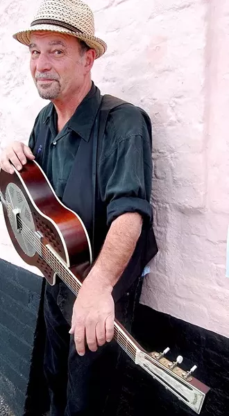 BARN STORM!: Steve James—well known among contemporary acoustic folk and blues fans—plays the next Red Barn Community Music Series concert on Feb. 1. - PHOTO COURTESY OF STEVE JAMES