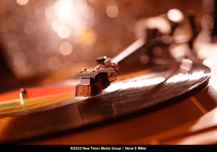 CURVACEOUS : Records are the appetizer, main course and dessert at “Vinyl in the Woods.” - PHOTO BY STEVE E. MILLER