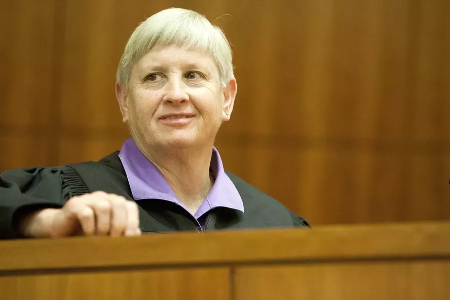 ALTERNATIVE JUSTICE : SLO Superior Court Judge Ginger Garrett has championed “treatment courts” in the county. These courts seek to counsel, guide, and treat probationers who suffer from mental illnesses and/or substance abuse issues. - PHOTO BY STEVE E. MILLER