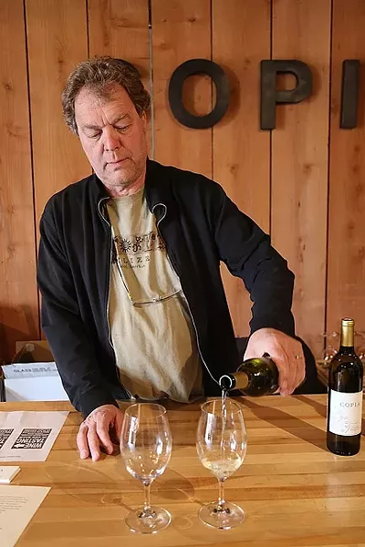 FOR LOVE OF WINE: Michael Dewit of Copia Vineyards just celebrated the first harvest from his scenic Westside Paso Robles vineyard. Paso Underground is where small-lot wines come together to create a massively stimulating tasting experience. - PHOTO BY DYLAN HONEA-BAUMANN