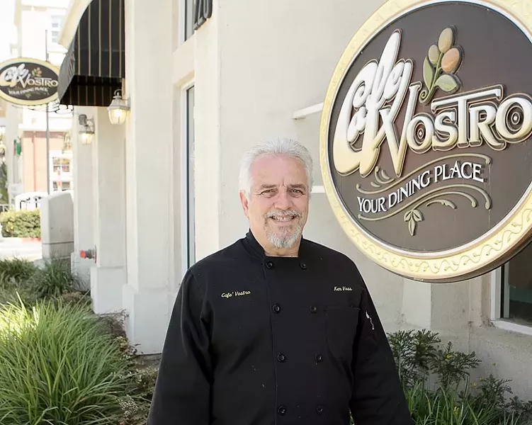 VARIETY MAN : Ken Voss has far-ranging culinary tastes, much to the delight of his extensive clientele. - PHOTO BY STEVE E. MILLER