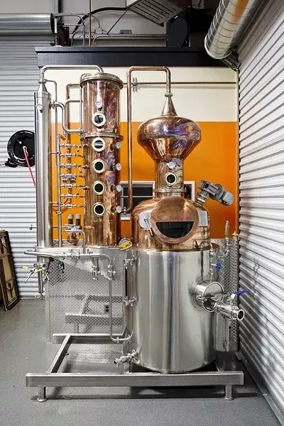 THE LITTLE DISTILLERY THAT COULD : Tap It Brewing in San Luis Obispo is poised to become the 22nd registered micro-distillery in California. - PHOTO BY STEVE E. MILLER