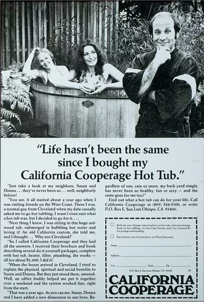 SMART MARKETING: Branch had a knack for appealing to the right demographic, and when he entered the hot tub business, this ad in Playboy magazine proved to be a winner. - IMAGE COURTESY OF CLIFF BRANCH