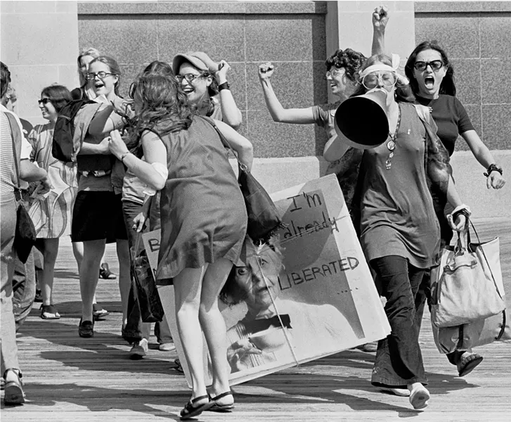 ANTI-MISS AMERICA DEMONSTRATION, 1969: - PHOTO COURTESY OF SANTI VISALLI