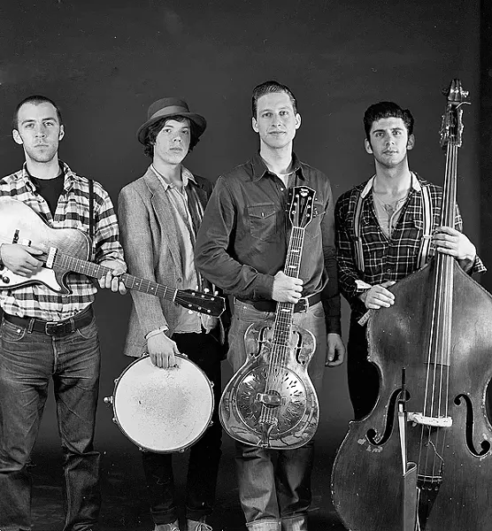 USA! : The Americans play the Red Barn Community Music Series on Oct. 3, bringing their retro-future Americana music. - PHOTO COURTESY OF THE AMERCIANS