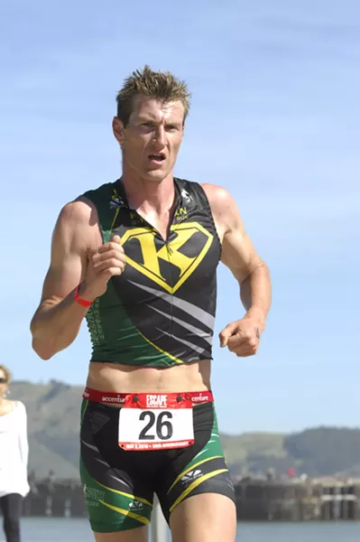 RUNNING STRONG : Chris Stehula is a swimmer, a cyclist, and a runner. His first place finish in a national collegiate triathlon qualifies him for an upcoming world championship in Spain. - PHOTO COURTESY CHRIS STEHULA