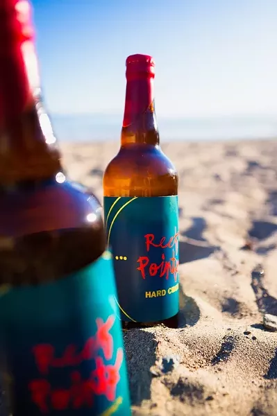 SURF’S UP: Reef Points Cider’s flagship offering, Kid Neptune, is crisp, barrel fermented, bottle conditioned, and bone dry. - PHOTO BY KAORI FUNAHASHI