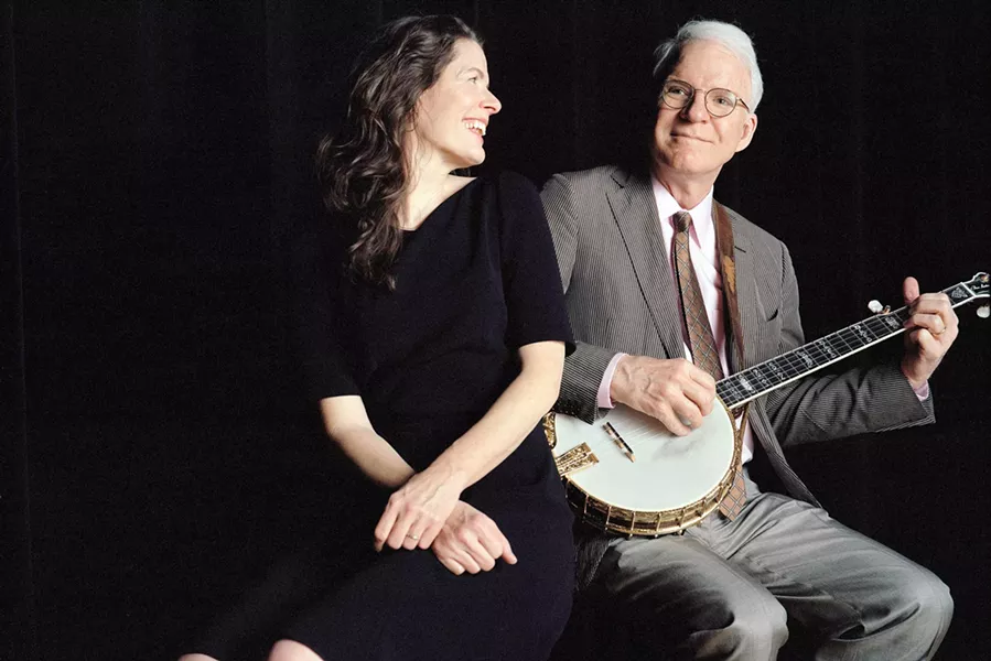 STEVE & EDIE!: Steve Martin and Edie Brickell play Vina Robles Amphitheatre on Oct. 8. - PHOTO COURTESY OF STEVE MARTIN AND EDIE BRICKELL