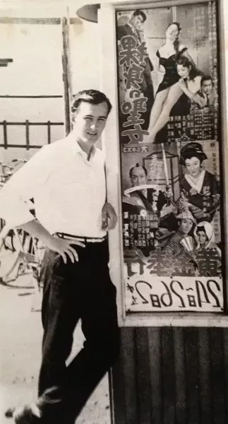 PORTRAIT OF THE POET AS A YOUNG MAN: This photo of Los Osos poet Michael Hannon is titled 'Muses,' Misawa Japan, 1959. “I called the photo 'Muses,'” Hannon explained, “because there, I’m not yet a poet. It hasn’t happened to me. But there are the muses, leaning over my shoulder.” - PHOTO COURTESY OF MICHAEL HANNON