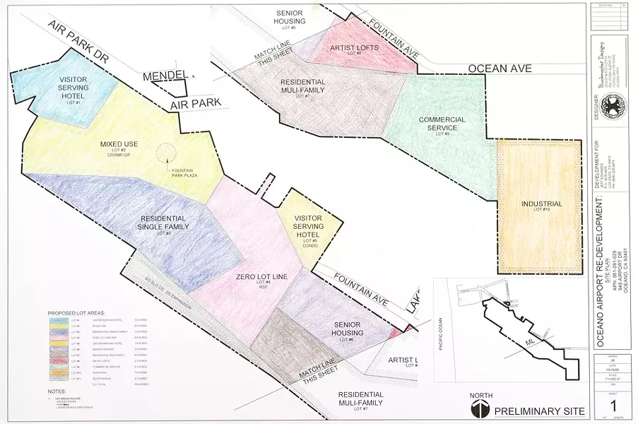 IF YOU BUILD IT : Jeff Edwards hopes to redevelop the Oceano Airport into a mixture of residential, commercial, and open space. - IMAGE COURTESY OF JEFF EDWARDS