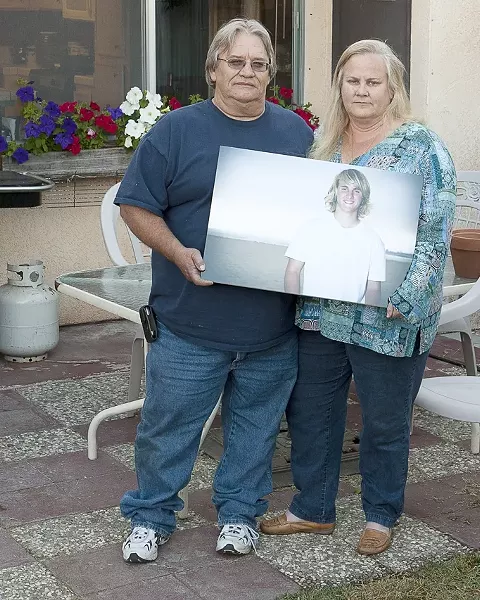 CUT SHORT : Cheryl and Dan Blair lost their son AJ in March, who died of an asthma attack at the age of 21. - PHOTO BY STEVE E. MILLER