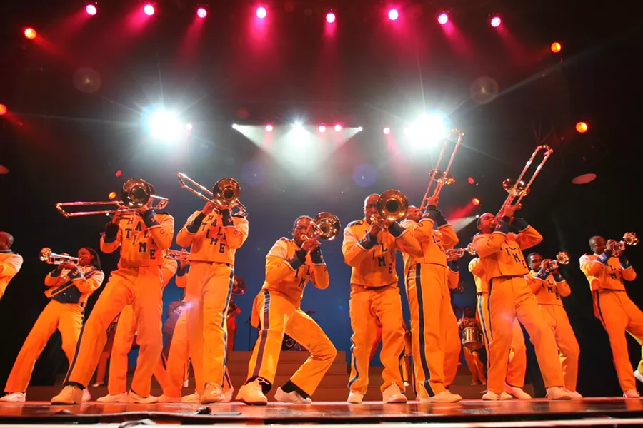 THAT’S ENTERTAINMENT! : You want showmanship? Look no further than Drumline Live, which will light up Cal Poly’s Performing Arts Center on Oct. 12. - PHOTO COURTESY OF CAL POLY ARTS