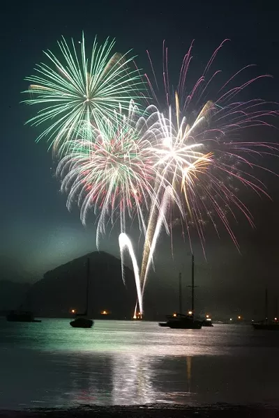 NO BANG, PLENTY BUCKS : Fireman are selling Safe and Sane fireworks—the kind that don’t rocket or explode—from roadside stands. - FILE PHOTO