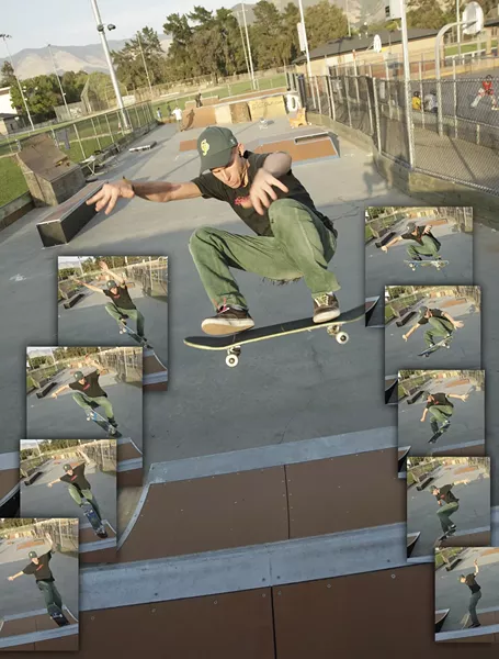 BIG AIR : Johnny Ransom makes the best of the park. - PHOTOS BY STEVE E. MILLER