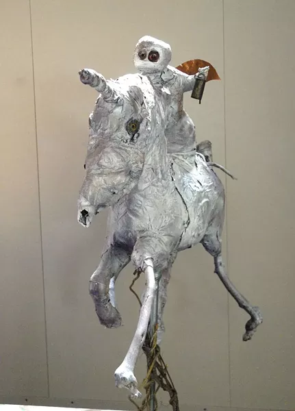 THE GOOD RIDE : Jeanette Wolff’s self-portrait reveals chutzpah, according to her fellow Studios in the Park artists. - PHOTO COURTESY OF STUDIOS ON THE PARK