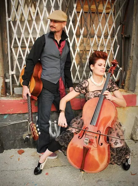 TWO IS ALL YOU NEED : Eclectic acoustic duo Montana Skies plays March 11 at Painted Sky Studios. - PHOTO COURTESY OF MONTANA SKIES