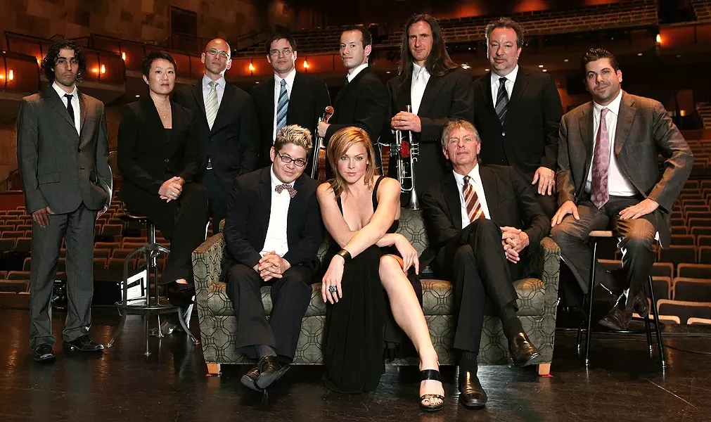 BACHELOR PAD MUSIC : Pop exotica act Pink Martini returns to the PAC with new singer Storm Large on Nov. 9. - PHOTO COURTESY OF PINK MARTINI