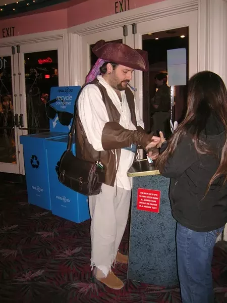 HAVE COSTUME … : Since I was dressed as a pirate, people came to me with questions. At one point, I was pressed into service ripping admission tickets at the door. - PHOTO BY RYAN MILLER