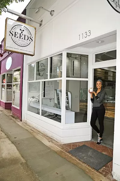 FRESH TAKE: A vibrant new juice bar popped up at 1133 Garden Street in downtown SLO. Serving up cold-pressed juices made in-house, acai bowls, yogurt parfaits, smoothies, and kombucha, there’s always a new flavor (and health benefit) to discover. - PHOTO BY DYLAN HONEA-BAUMANN