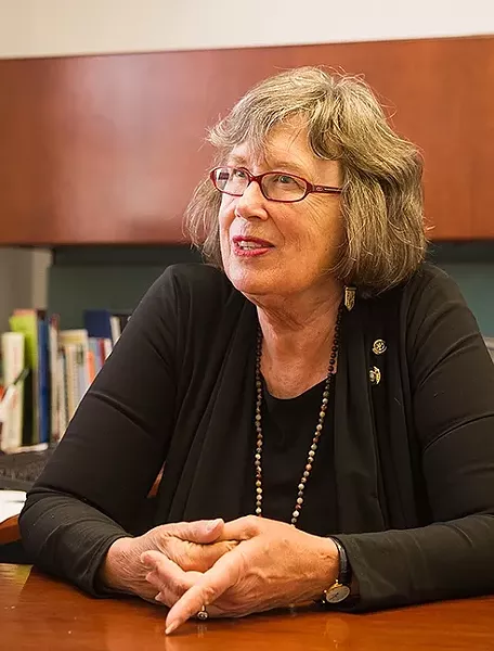 ON THE HOT SEAT: SLO Mayor Jan Marx wants to re-evaluate the city’s Rental Housing Inspection Program next year: “People have said they feel like it was too much all at once, that we needed to have something more tailored to our community.” - PHOTO BY JAYSON MELLOM
