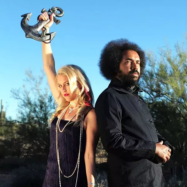 DYNAMIC DUO : Indie folk act Whitherward (Ashley E. Norton and Edward A. Williams) brings their eclectic sounds to the Morro Bay Wine Seller on Feb. 17. - PHOTO COURTESY OF WHITHERWARD