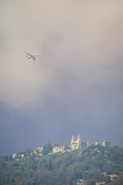 SMOKY SUMMER: The Chimney Fire by Lake Nacimiento burned 49 homes and more than 46,000 acres of North San Luis Obispo County in August. - FILE PHOTO BY JAYSON MELLOM