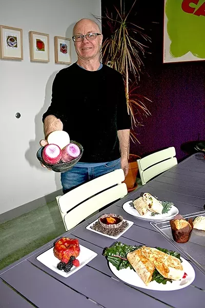 WORLDLY CASUAL: With fresh, local produce and a global fusion ethos, Café Fiero is a fast, grab-and-go addition to Fiero Lane in SLO’s industrial area. Co-owner Robin Covey is known for creating a stable of restaurants, including Novo, Luna Red, and Robin’s. - PHOTO BY HAYLEY THOMAS CAIN