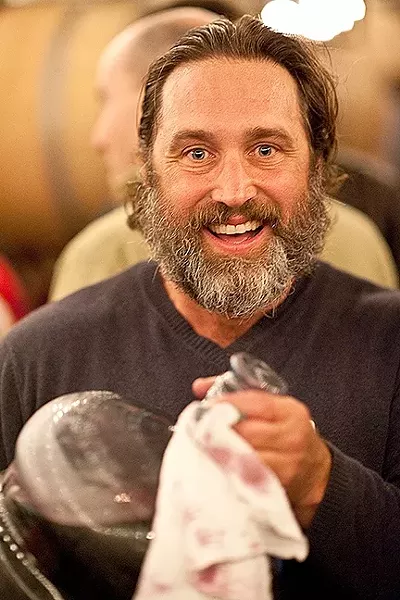 MEET THE GARAGISTES: Paso Robles winemaker JP French produces just 300 cases a year of his single lot label, JP III, but don’t call it a side project. Like more than 50 of his fellow winemakers, he pays painstaking attention to detail; blood, sweat, and tears go into each handcrafted bottle. - PHOTO COURTESY OF GARAGISTE FESTIVAL