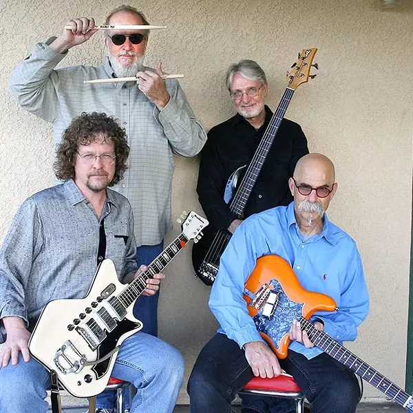 MYSTERY MEN: Stunningly talented roots quartet The Mystery Trees return to D’Anbino Wine Cellar on April 29, delivering “hillbilly blues power.” - PHOTO COURTESY OF THE MYSTERY TREES